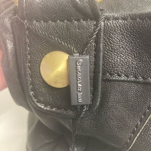 CHOCOLAT BLU Women’s Vegan Leather Handbag Black 10X4X12 Shoulder Bag Tote‎ - Picture 6 of 9